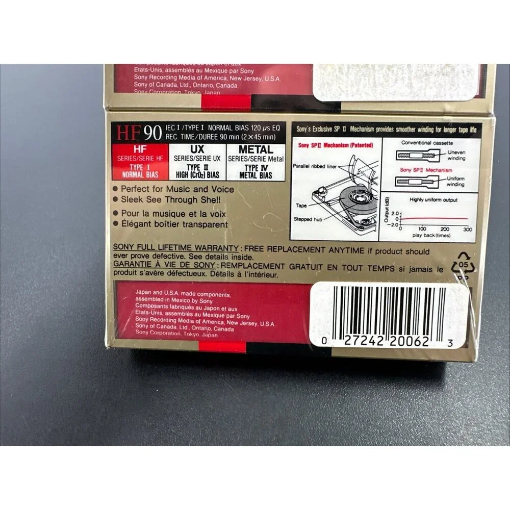 Sony HF Hi-Fi Type 1 Normal Bias 90 Minutes Cassette 2 pack (AR)